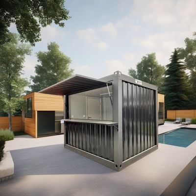 Steel Structure Frame Welded Modern Design Style 20ft Simple and Luxurious Garden House Flat Packaging Assembled Container Mobile House