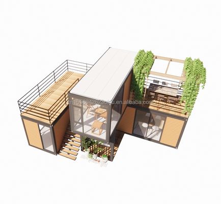 Foldable Portable Detachable 20ft 40ft Modular Living Container House With Aluminum Alloy Windows For Construction Site