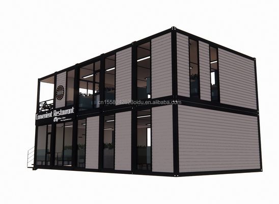 Foldable Portable Detachable 20ft 40ft Modular Living Container House With Aluminum Alloy Windows For Construction Site
