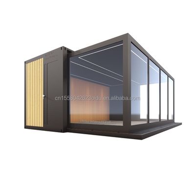 Hotel Fully Furnished Shipping Container Home Modern Style Prefab House with Steel Frame and Galvanized Steel Bending