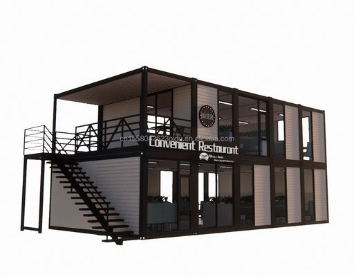 Foldable Portable Detachable 20ft 40ft Modular Living Container House With Aluminum Alloy Windows For Construction Site