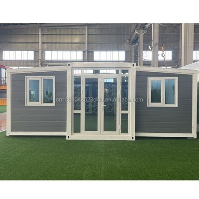 Customized Color 40ft 20ft Prefab Container House 3 Bedroom Movable Foldable Expandable Steel Sandwich Panel Outdoors