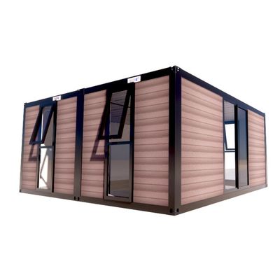 Flat Packaging Container Prefabricated Metal and Wooden Garden Office with Galvanized Steel Square Tubes