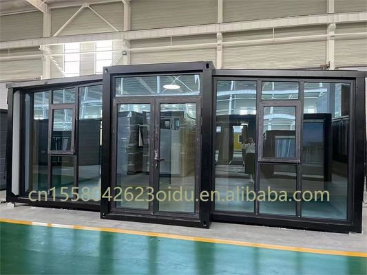 Customized Color 40ft 20ft Prefab Container House 3 Bedroom Movable Foldable Expandable Steel Sandwich Panel Outdoors