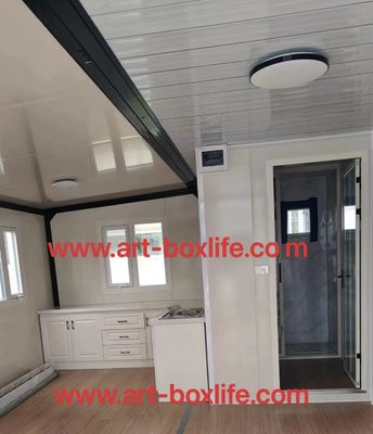 Customized Color 40ft 20ft Prefab Container House 3 Bedroom Movable Foldable Expandable Steel Sandwich Panel Outdoors