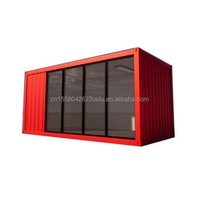 Hotel 20 Ft Foldable Container House Studio 2 Floor Prefab Folding Container Office made of Galvanized Steel Bending 180g