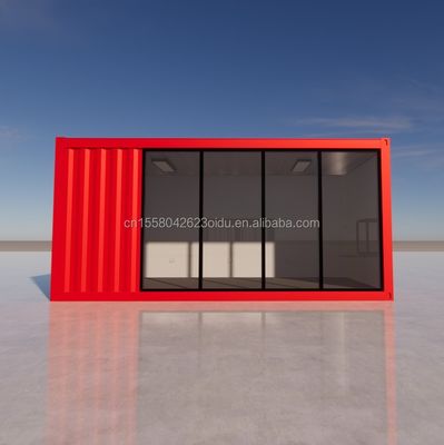 Hotel 20 Ft Foldable Container House Studio 2 Floor Prefab Folding Container Office made of Galvanized Steel Bending 180g