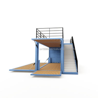 20ft Luxury Prefabricated Expandable Container House Ready Made Flat Pack Villa with Customized Color and Shipping Cost