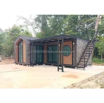 Modern 2 Bedroom Fully Furnished Prefab Garden House 's Outdoor Mobile Expansible Steel Structure in Customized Color