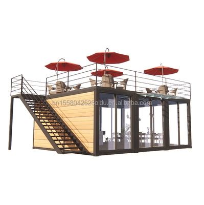 20ft or 40ft Modular Container Small Kitchen Garden House Customized Color Prefabricated Warehouse for Country Marke