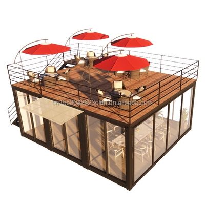 20ft or 40ft Modular Container Small Kitchen Garden House Customized Color Prefabricated Warehouse for Country Marke