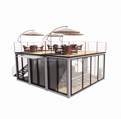 20ft or 40ft Modular Container Small Kitchen Garden House Customized Color Prefabricated Warehouse for Country Marke