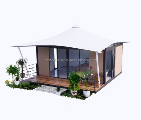 20ft Fast Build Prefab Hotel House Modular Folding Container House for Camping and Foldable Garden