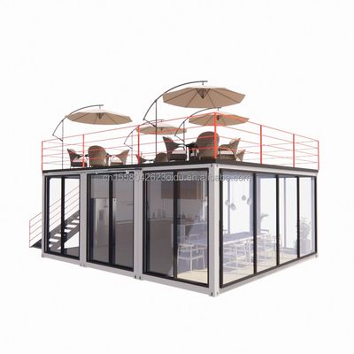 20ft or 40ft Modular Container Small Kitchen Garden House Customized Color Prefabricated Warehouse for Country Marke