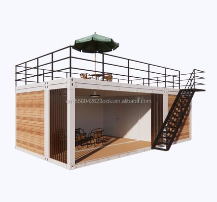 2-Bedroom Container Mobile House 20ft Wooden Luxury Garden Studio with Plane Packaging