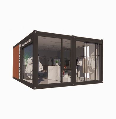 Wall 100mm Wave Sandwich Panel Hotel Container Store Customizable Flat Packaging Quick Installation Prefabricated House