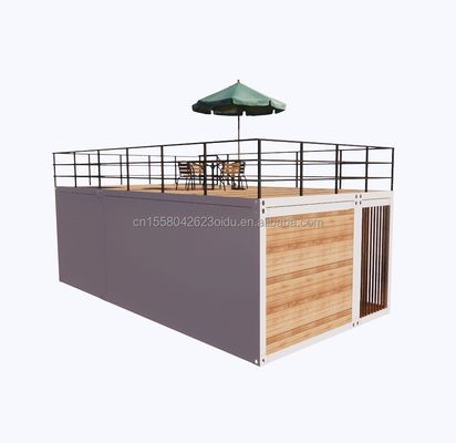 2-Bedroom Container Mobile House 20ft Wooden Luxury Garden Studio with Plane Packaging