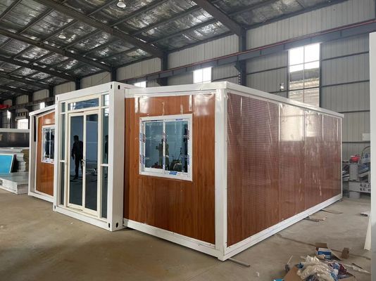 Main structure Galvanized Steel Square Tubes Prefabricated Tiny Container House in Customized Color for Outdoor Living