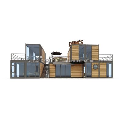 Modern Design 20ft or 40ft Food Bar Cafe Supermarket Store Container Store Customizable Flat Package Prefabricated House
