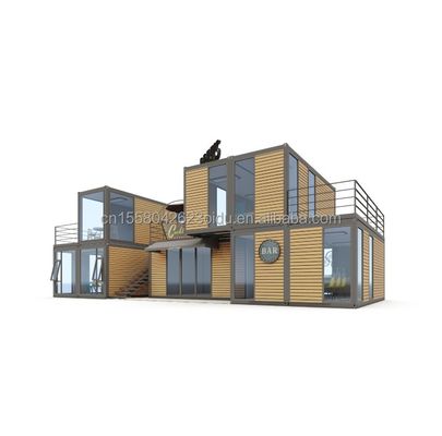 Modern Design 20ft or 40ft Food Bar Cafe Supermarket Store Container Store Customizable Flat Package Prefabricated House