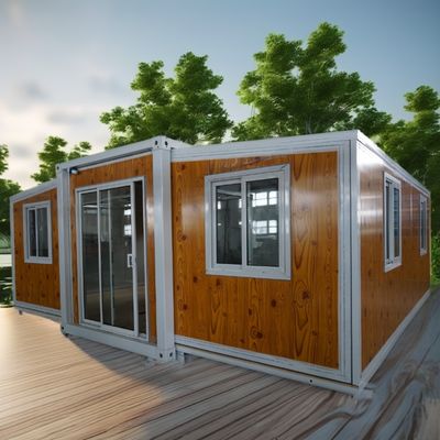 Wooden 2 3 4 5 Bedroom Prefabricated Villa Customized Color Design 20ft 40ft Waterproof Prefab Expandable Container House