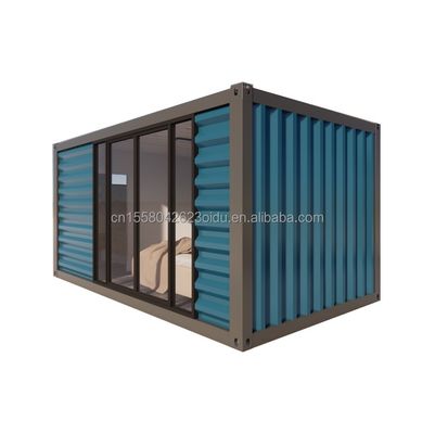 Hotel Assembled Flat-Package 20ft Container Mobile House Frame Sandwich Panel and Luxury Prefabricated House at Discount