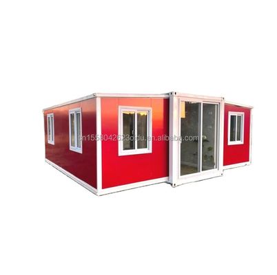 Wooden 2 3 4 5 Bedroom Prefabricated Villa Customized Color Design 20ft 40ft Waterproof Prefab Expandable Container House