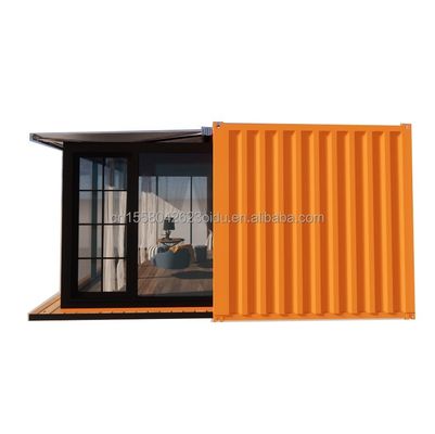 Wall 50/75/100mm Wave Sandwich Panel Luxury Modular Portable Prefabricated Container House with Toilet Modern Hotel Design