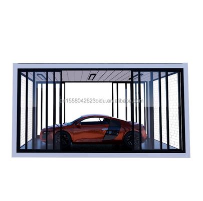 Crystal Glass Shop Design 20ft Mobile Prefabricated House with Galvanized Steel Bending 180g and Aluminum Alloy Windows