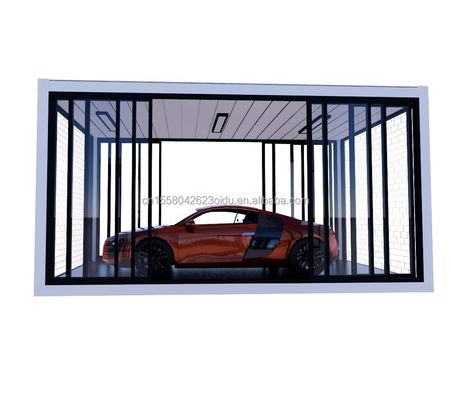 Crystal Glass Shop Design 20ft Mobile Prefabricated House with Galvanized Steel Bending 180g and Aluminum Alloy Windows
