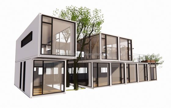 Container Mobile House School Cafeteria Flat Packaging with Customized Color and Design
