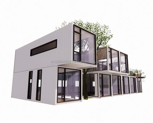 Container Mobile House School Cafeteria Flat Packaging with Customized Color and Design