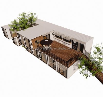 Container Mobile House School Cafeteria Flat Packaging with Customized Color and Design