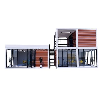 20ft Portable Kiosk Modified Prefab Modular Coffee Shop Shipping Container Bar tiny house 3 bedroom designed for Hotel