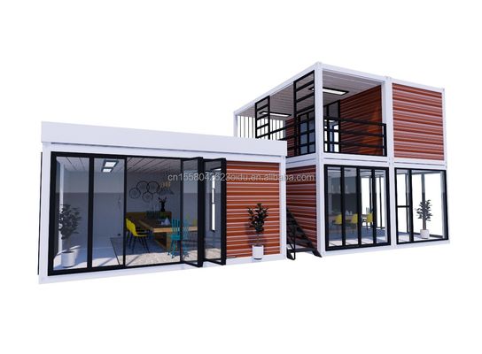 20ft Portable Kiosk Modified Prefab Modular Coffee Shop Shipping Container Bar tiny house 3 bedroom designed for Hotel