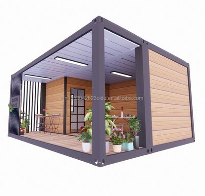 Customized Color 20ft Wooden House with Luxurious Garden Studio Flat Package Container and Mobile Bar Materials Used