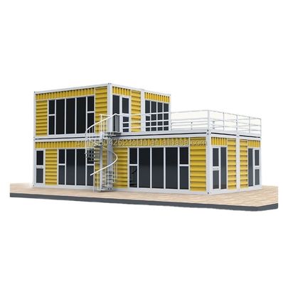 20ft Portable Kiosk Modified Prefab Modular Coffee Shop Shipping Container Bar tiny house 3 bedroom designed for Hotel