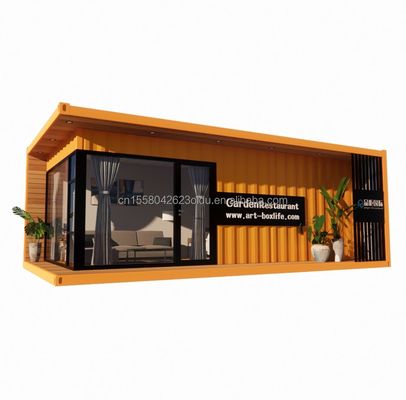 Modern Design Prefabricated Wooden Container House Expandable Office with Steel Frame and Galvanized Steel Bending 180g