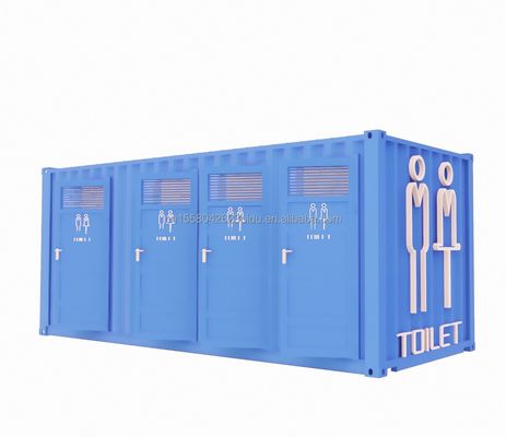 Modern Design Flat Pack Container for Public in 20ft Mobile Trailer Bathroom Camping and Beyond Your Imagination