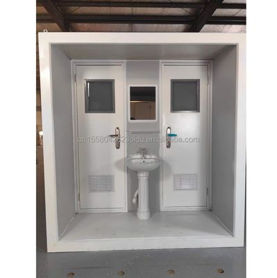 Modern Design Prefab Modular Toilets Portable Outdoor Flat Pack Container Made of Steel and Sandwich Panel for Shop 10FT