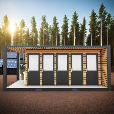 Galvanized Steel Bending 180g Profabricated Modern Outdoor House-Steel and Sandwich Panel Modified Shipping Container Toilet Container