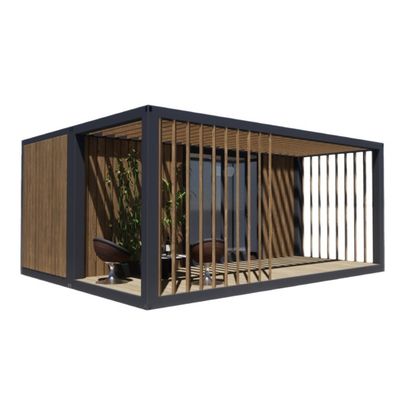 20ft Luxury Prefab Wooden House with Kitchen Bathroom and Outdoor BBQ Flat Pack Simple Installation Materials