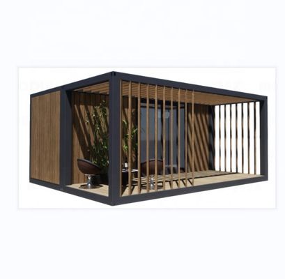 20ft Luxury Prefab Wooden House with Kitchen Bathroom and Outdoor BBQ Flat Pack Simple Installation Materials
