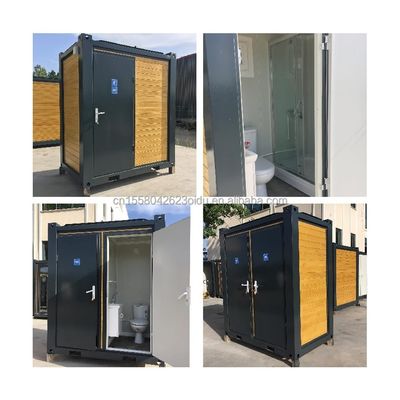 Flat Pack Container for Portable Outdoor Toilet Modified Shipping Container Style Made of Steel and Sandwich Panel