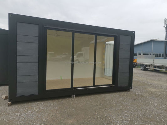 Aluminum Alloy Windows Used in 20 Foot Luxury Prefabricated Wooden House with Kitchen and Bathroom
