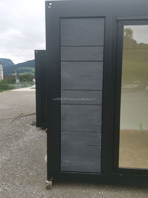 Aluminum Alloy Windows Used in 20 Foot Luxury Prefabricated Wooden House with Kitchen and Bathroom