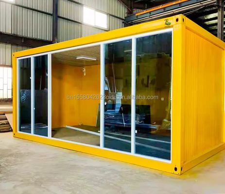 Customized Color 20ft Prefabricated Flat Package Bulk Container Frame House for Migrant Workers on Construction Site