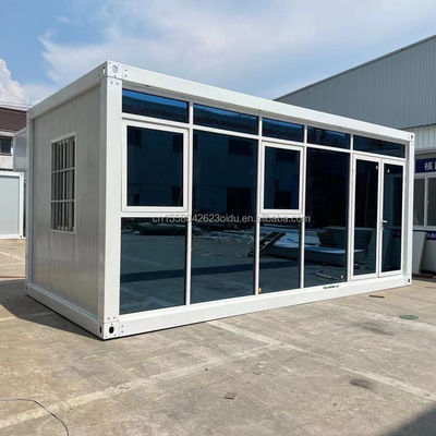 Customized Color 20ft Prefabricated Flat Package Bulk Container Frame House for Migrant Workers on Construction Site