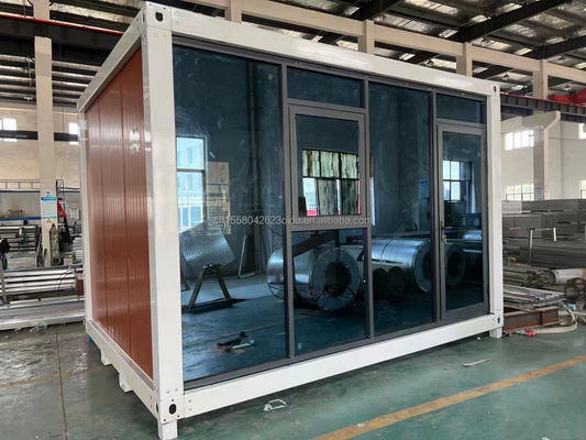 Customized Color 20ft Prefabricated Flat Package Bulk Container Frame House for Migrant Workers on Construction Site
