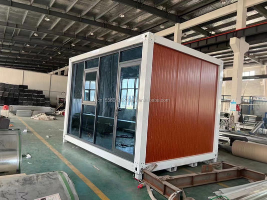 Customized Color 20ft Prefabricated Flat Package Bulk Container Frame House for Migrant Workers on Construction Site